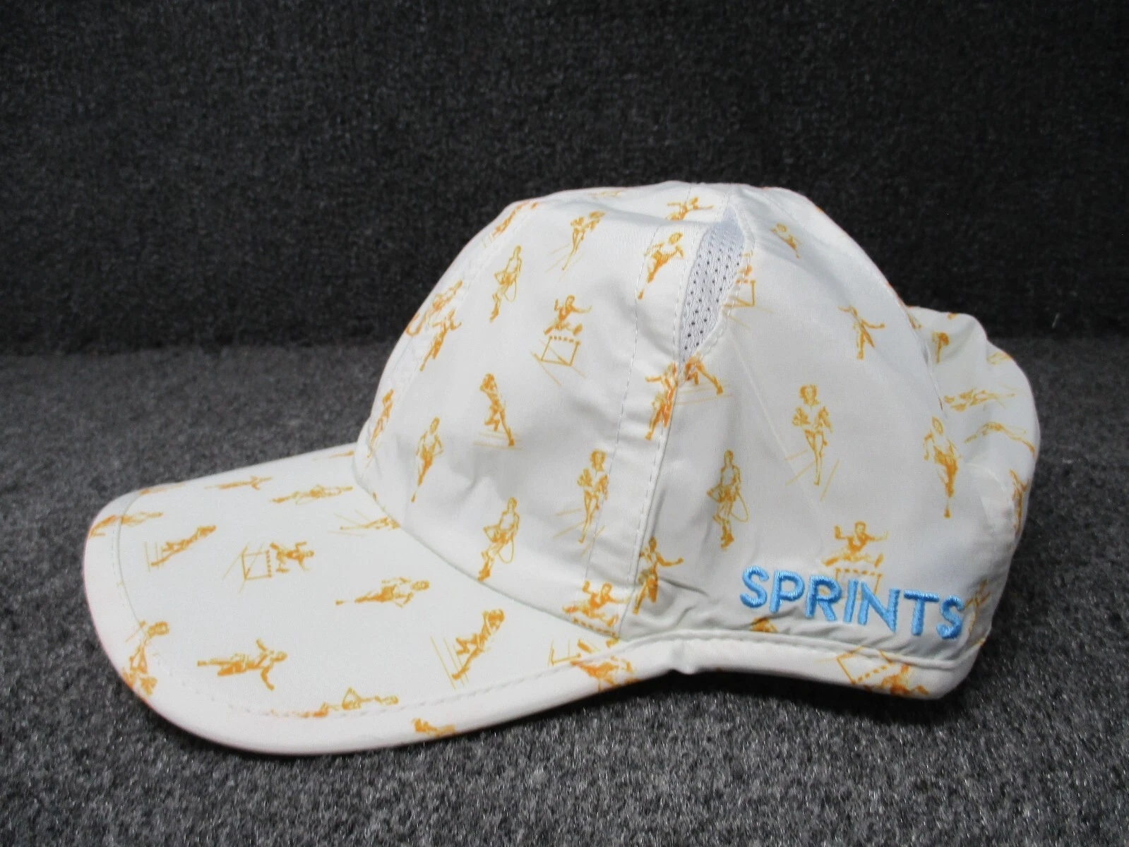 Sprints Running Hat Cap Strap Back Marions Track Memories Lightweight Vented NWT