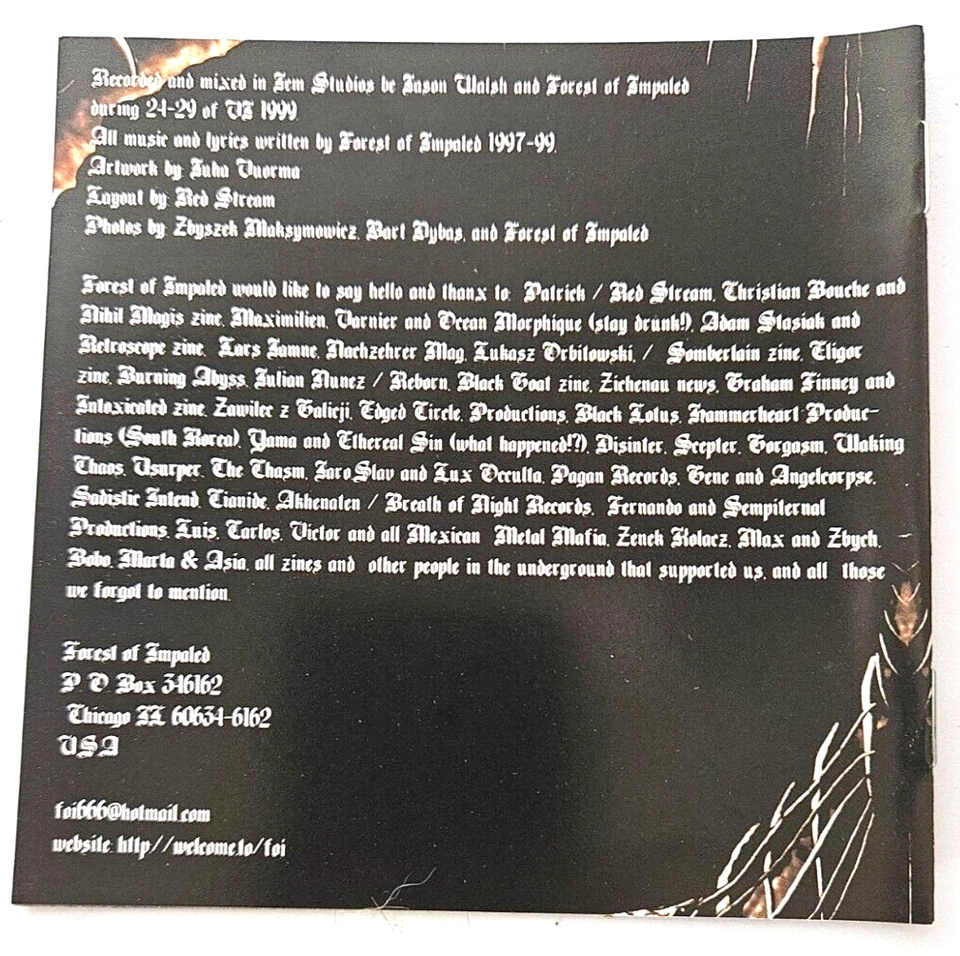 FOREST OF IMPALED Demonvoid CD Brutal Death Metal Chicago Polish Foto 2 de 2
