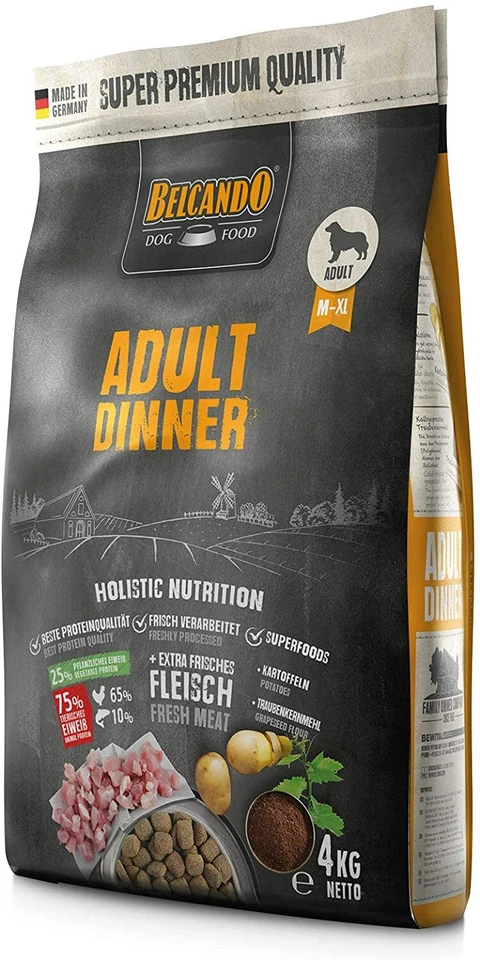 Belcando Adult Dinner Hundefutter 4kg | für ausgewachsene Hunde ab 1 Jahr - Bild 4 von 4