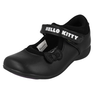 Zapatos de chicas Uniforme Escolar Negro Correa Riptape Plana Verano Hello  Kitty | eBay