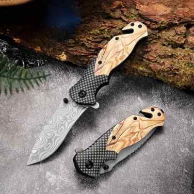8.07 inches Multi-functional Folding Knife, For Outdoor Survival Camping Fishing