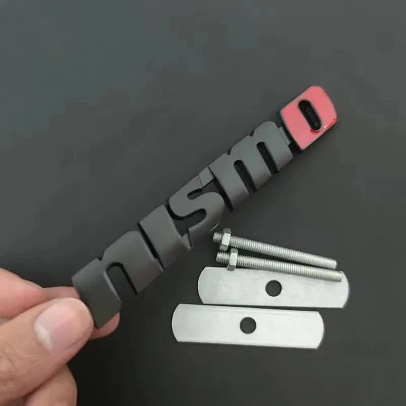 1XMatte Negro Rojo Metal NISMO Rejilla Delantera Emblema Insignia Para Nissan Altima Sentra Foto 2 de 4