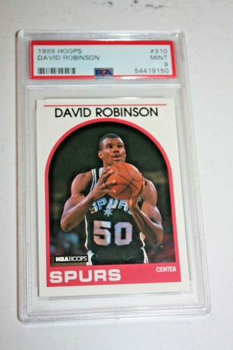 David Robinson 1989 Hoops Basketball #310 PSA 9 classé NM-MT Rookie Card RC HOF