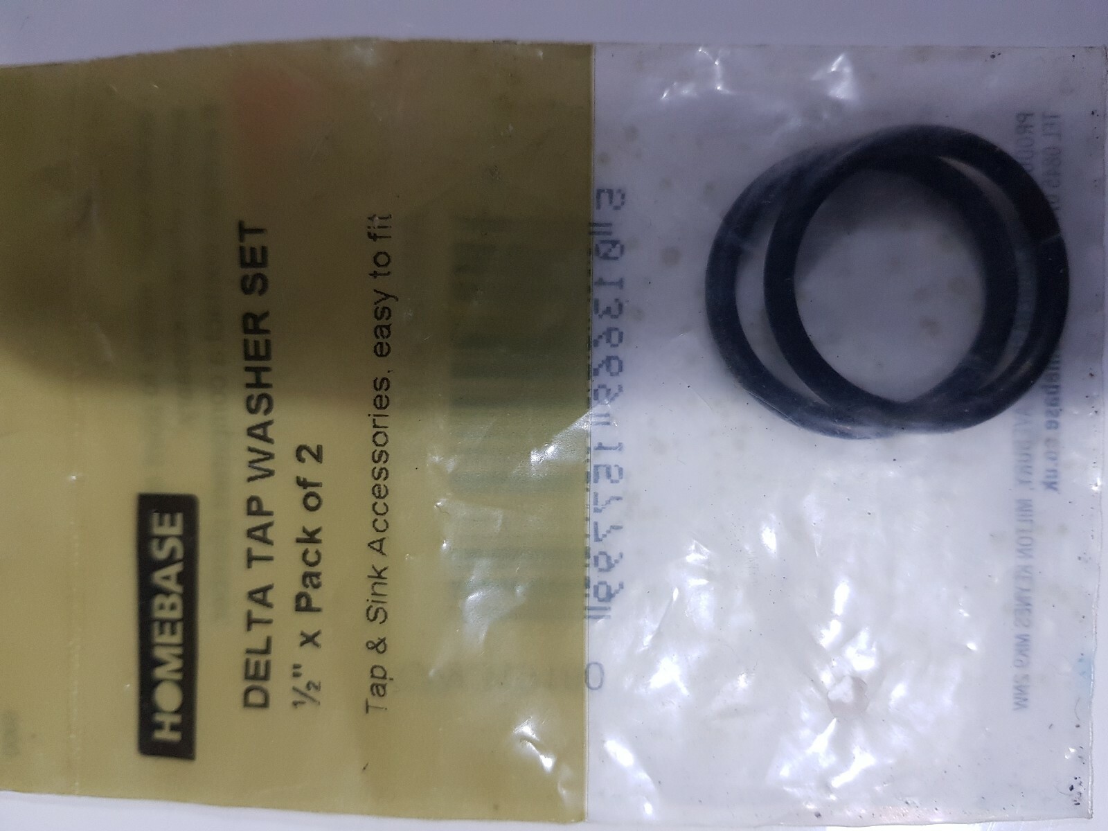 Delta Tap washer set1/2'' x Pack of 2 by Homebase,Tap & Sink