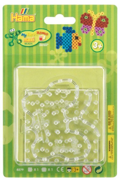 Hama Stifplatte Viereck, Schmetterling, Im Blister FüR BüGelperlen Maxi-image