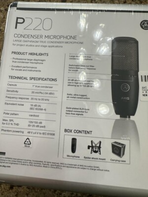 AKG P220 High-Performance Large Diaphragm True Condenser