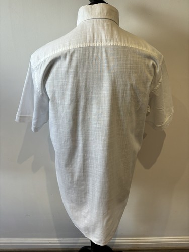 GIORDANO SHIRT - MENS WHITE SIZE LARGE REGULAR FIT 23” PTP - Picture 4 of 9