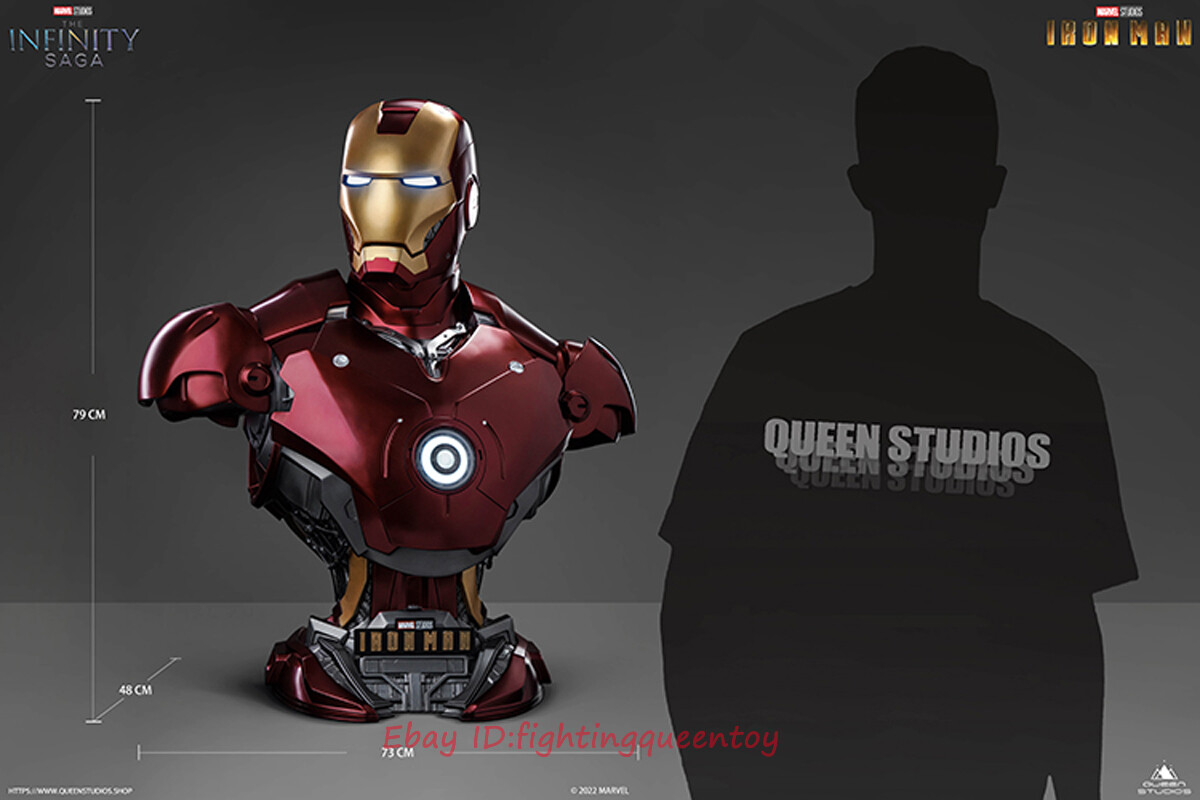 Queen Studios Iron Man MARK 3 Bust 1/1 Life Size Bust 31.1'' High