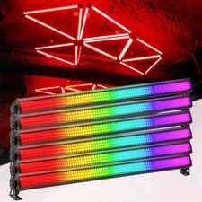 1-6 Pack Wall Wash Light Bar 252 LED RGB DMX Stage DJ Beam Lighting Party Effect