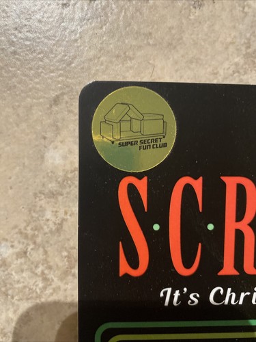 Juguete de regalo de película de Navidad Scrooged 9/20 súper secreto divertido club arte Bill Murray de colección - Imagen 4 de 8