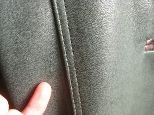 VINTAGE NEW WAVE LEDERJACKE 12 10 oversized relaxed 80er 90er grün LAKELAND - Bild 21 von 21