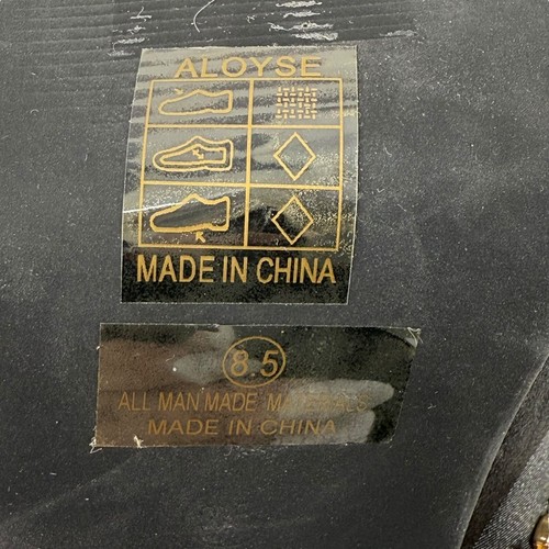 Moda Nova Aloyse platform tacco grosso gioiello arcobaleno taglia 8,5 raso nero - Foto 11 di 11