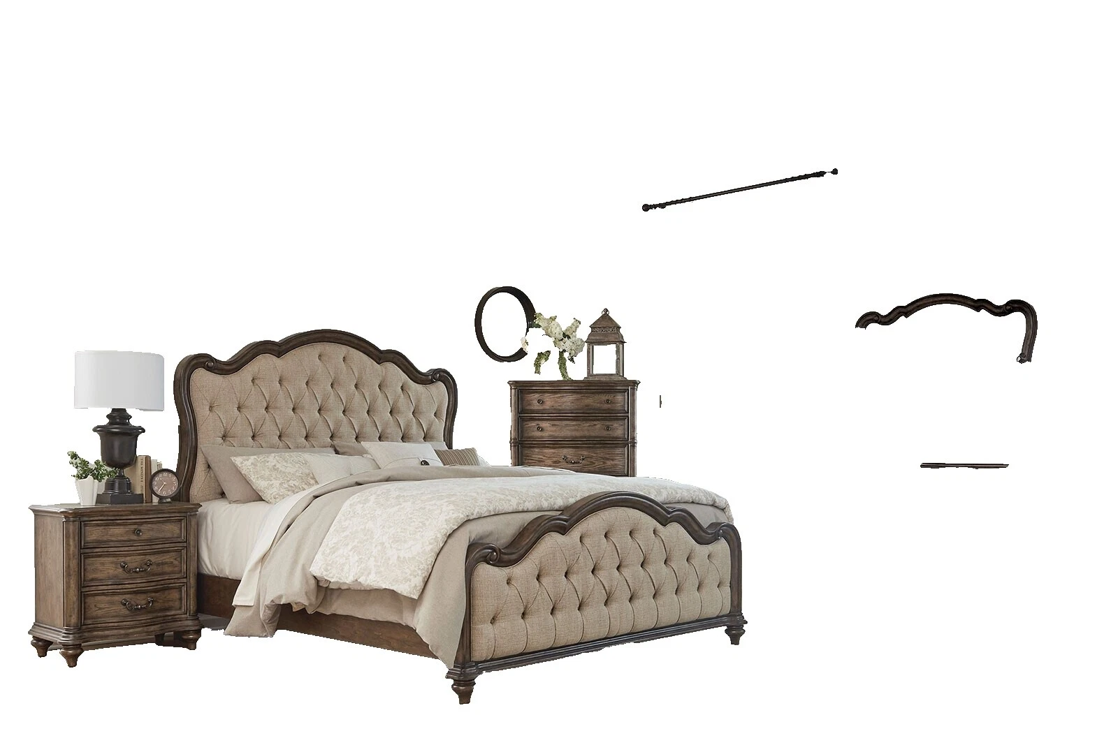 Oak Brown Bedroom Furniture Sets