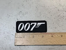 CUSTOM MADE Embroidered 007 Iron On and/or Sew On Patch