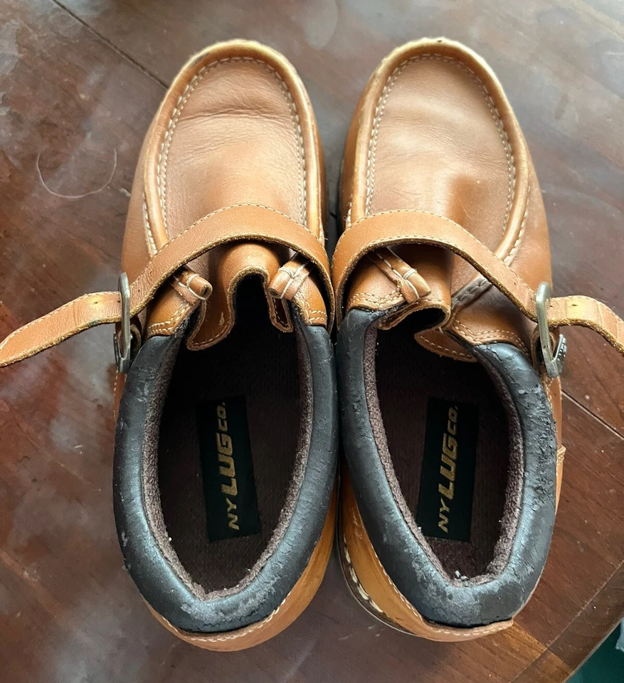 Botas Lugz Hombres Cuero Hebilla NY Lug Co Talla 10 Usadas en Excelente Condición Zapatos Cómodas Apenas Usadas Foto 2 de 4