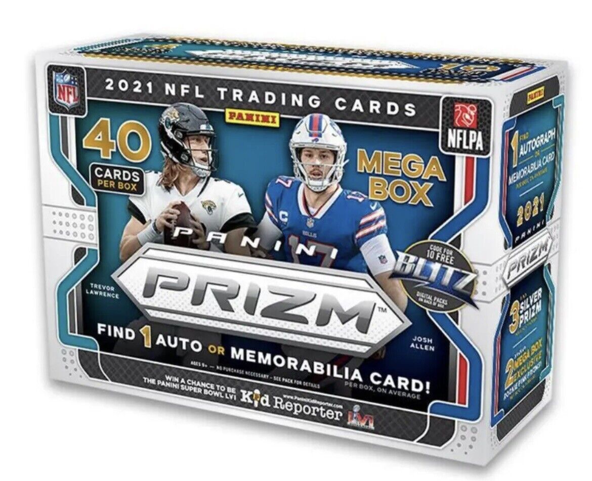 2021 Nfl Prizm Football Mega Box Target 40 Cards Per Box Panini