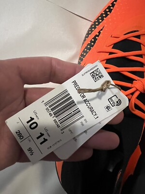 Adidas Predator Accuracy.1 AG Orange Black Soccer Cleats Men\'s Sz 11 GW4625 $250 ADIDAS PREDATOR ACCURACY.1 LOW FG TEAM SOLAR ORANGE/CORE  main image 4