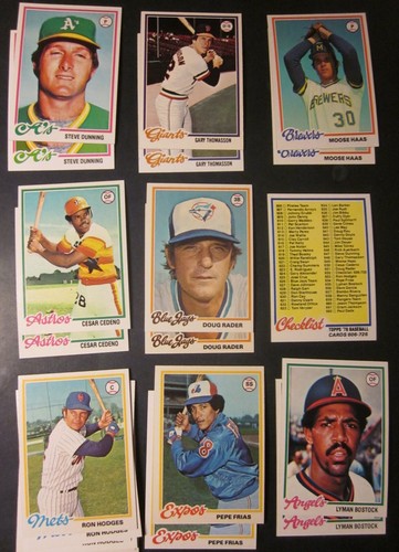 1978 Topps Baseball Pick Choose Complete Your Set(501-726) NM, NM/MT - Updated - Picture 145 of 223