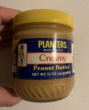Vintage 1980-90s Planters Peanut Buttar Jar Foreign NOS Full Sealed Middle East