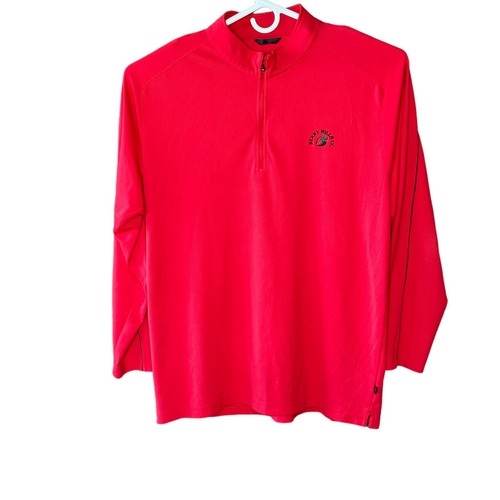 Zero Restriction Tour Series Jacket 1/4 Zip Golf Mens XL Red Long Sleeve Comfort - Picture 2 of 13