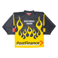 SWISS ICEHOCKEY Herren Trikot Gelb Langarm USA V-Ausschnitt S