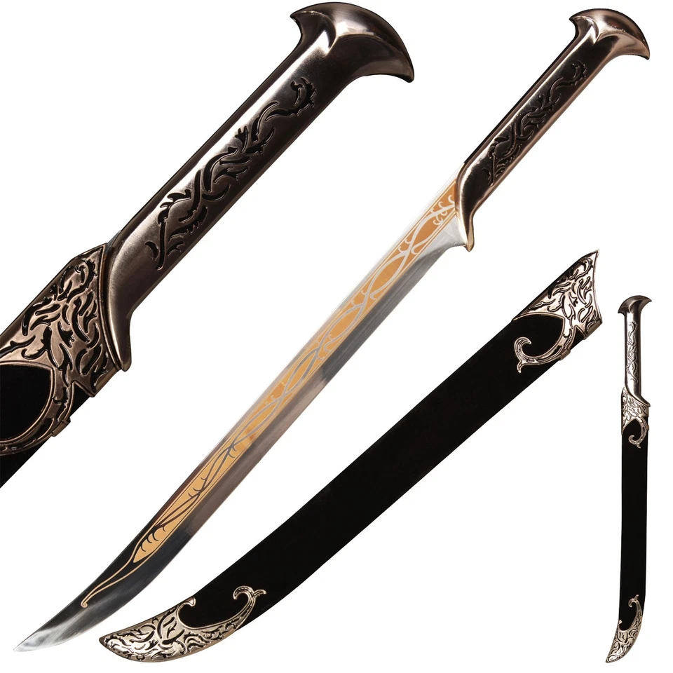 27"Elven King Sword Stainless Steel Lord of ring 1:1 Film size,beautiful,2 color - Image 4 of 4