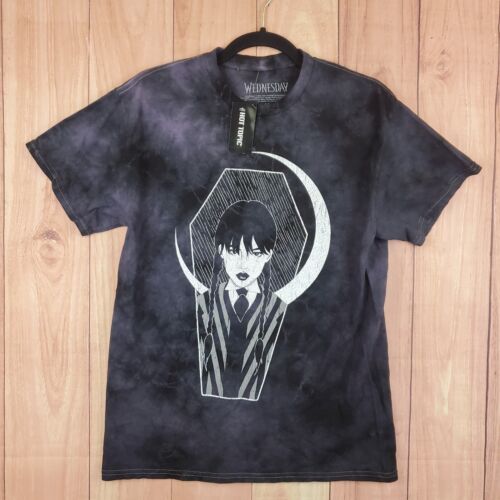 Hot Topic Addams Family Wednesday Addams T-Shirt Größe Medium NEU Neu mit Etikett