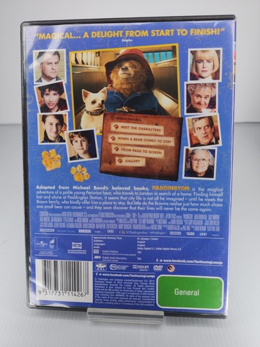 Paddington DVD, 2014 Ben Whishaw Nicole Kidman Tim Downie Hugh Bonneville - Picture 2 of 2