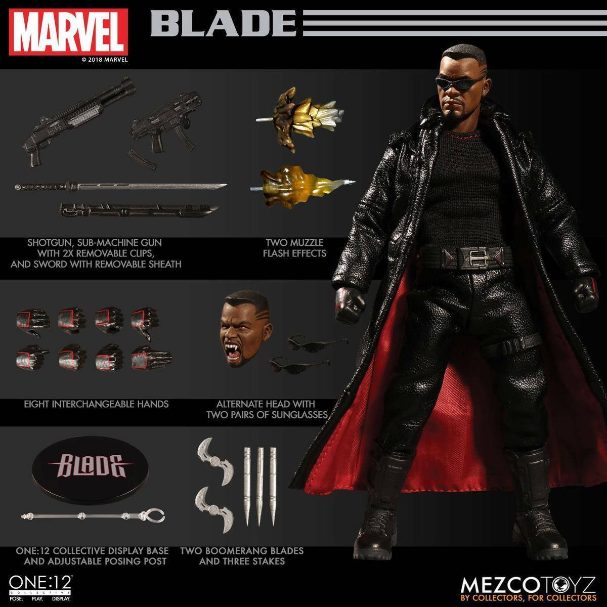 MEZCO One :12 BLADE Marvel Action Figures IN STOCK | eBay MEZCO One :12 BLADE Marvel Action Figures IN STOCK | eBay