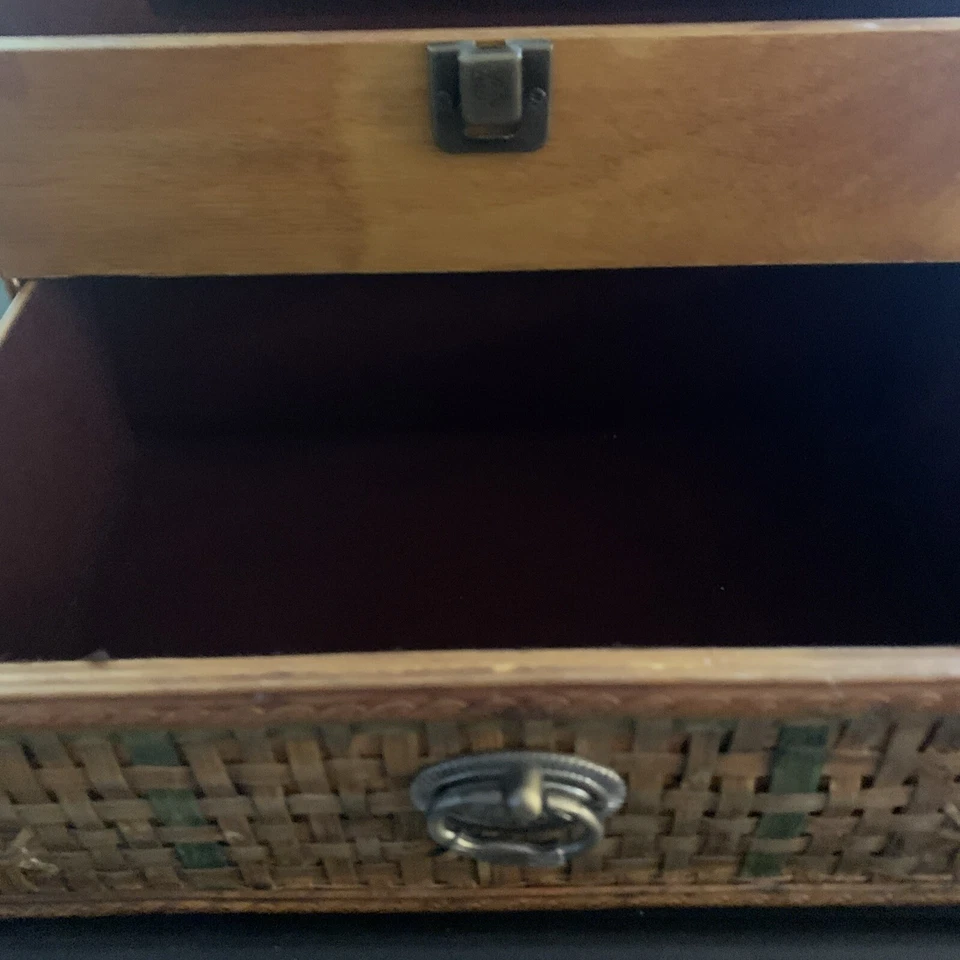 12,5 X 8,5 маленький сундук с ящиком красная подкладка совершенно новый от закрытия бизнеса - Изображение 4 из 4