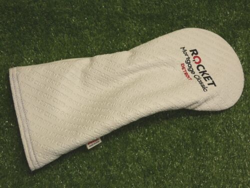 AM&E Rocket Mortgage Classic Detroit Leather Driver Headcover White New