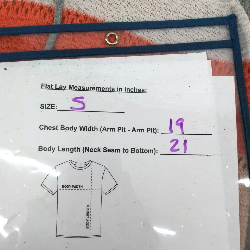 Womens Sweatshirt Size Small Gray Orange Striped Long Sleeve Pullover Hoodie - Image 4 of 4