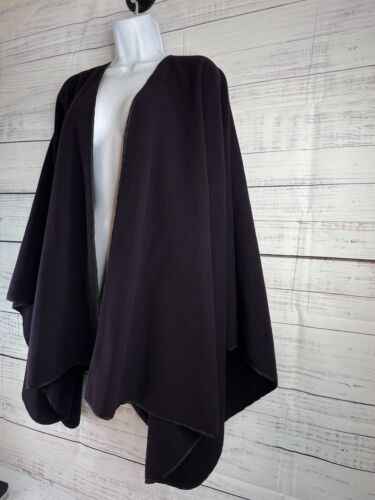 Capas Sesena Wollcape Pflaume mit schwarzem Futter Gr. OS - Bild 2 von 12