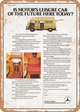 METAL SIGN - 1975 Mercedes Benz Ultra Autobahn