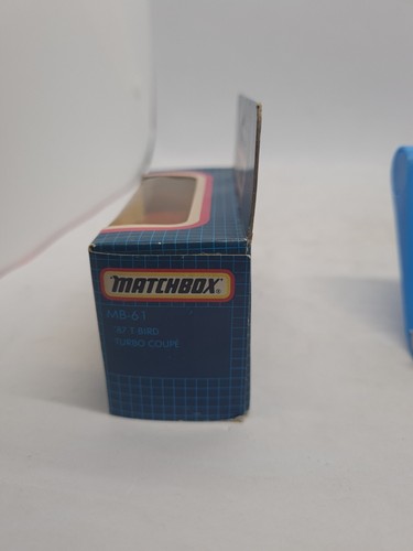 Vintage MATCHBOX 1-75 SUPERFAST MB 61 ‘87 Ford T BIRD TURBO COUPE New Boxed 1:64 - Picture 4 of 8