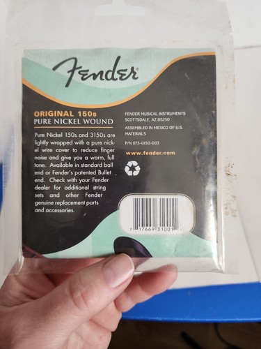 Guitar Strings Fender Original 150's Vintage Pure Nickel Wound, 09-42, - Picture 2 of 2