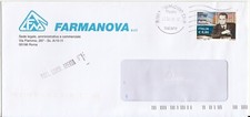 ITALIA 2010 - Busta commerciale FARMANOVA s.r.l ROMA - con bollo Mario Pannunzio