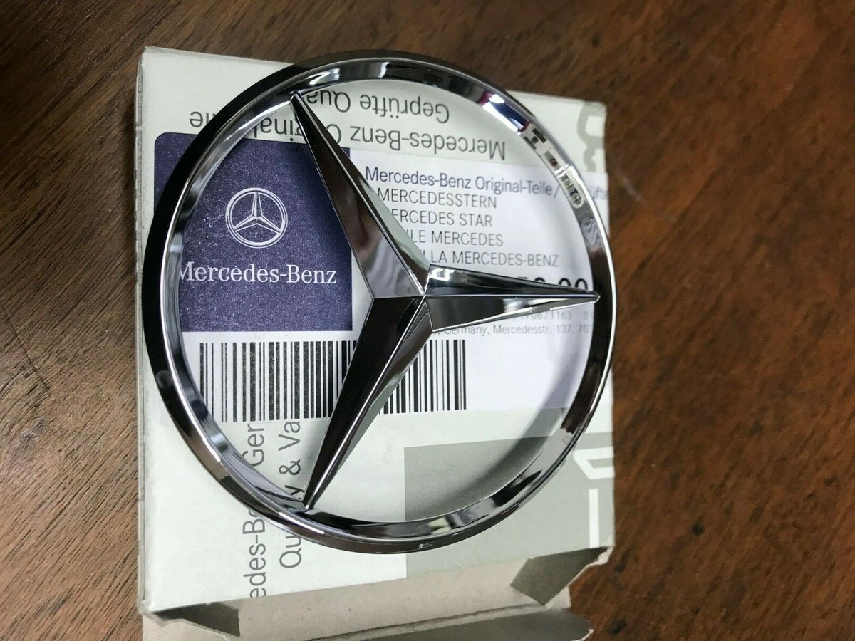 Original Mercedes-Benz W203 Trunk Emblem Badge Chrome Mercedes