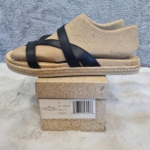 Sandali Easy Street Song blu navy ecopelle donna taglia 10 N stretti nuovi con scatola - Foto 2 di 8