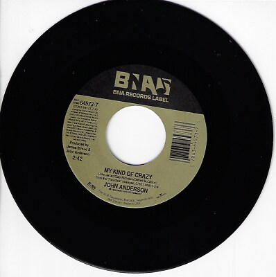 JOHN ANDERSON MY KIND OF CRAZY/LONG HARD LESSON LEARNED 45RPM VINYL