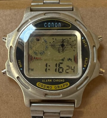Rare CANON Cosmo Graph Digital Watch UK