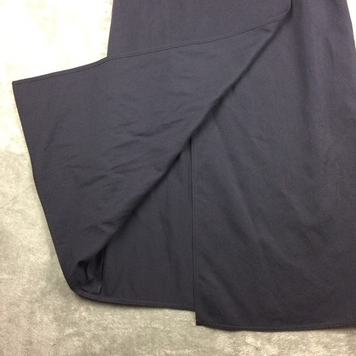 Weekend Max Mara Wrap Skirt Womens 8 Wool Long Blue Italy Made Holt Renfrew - Picture 14 of 15
