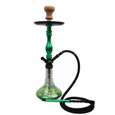 24’’ Inhale®️Hookah With Interlock System,A  hand Blown Glass & A Silicone Hose
