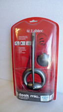 Labtec Desk Mic 524 Pc Desktop Computer Microphone Voice Video Chat Gaming