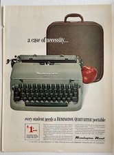 1957 Remington Rand Typewriter Quiet-riter Vintage Print Ad Advertisement thumbnail