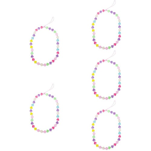 5 Pack Love Mobile Phone Chain Lanyard Necklace Beaded Charm Strap - Zdjęcie 2 z 12
