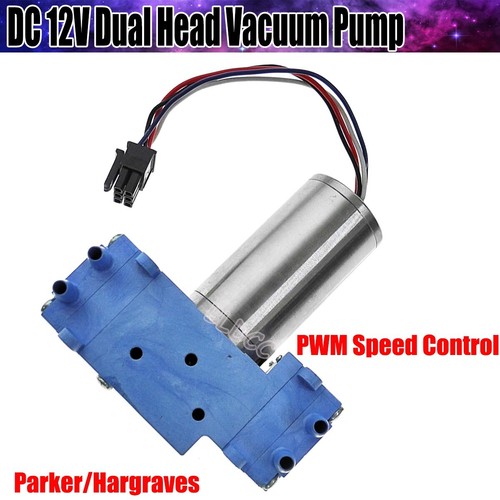 Parker / Hargraves DC12V Brushless Motor Vacuum Pump Dual Head Diaphragm Pump FY