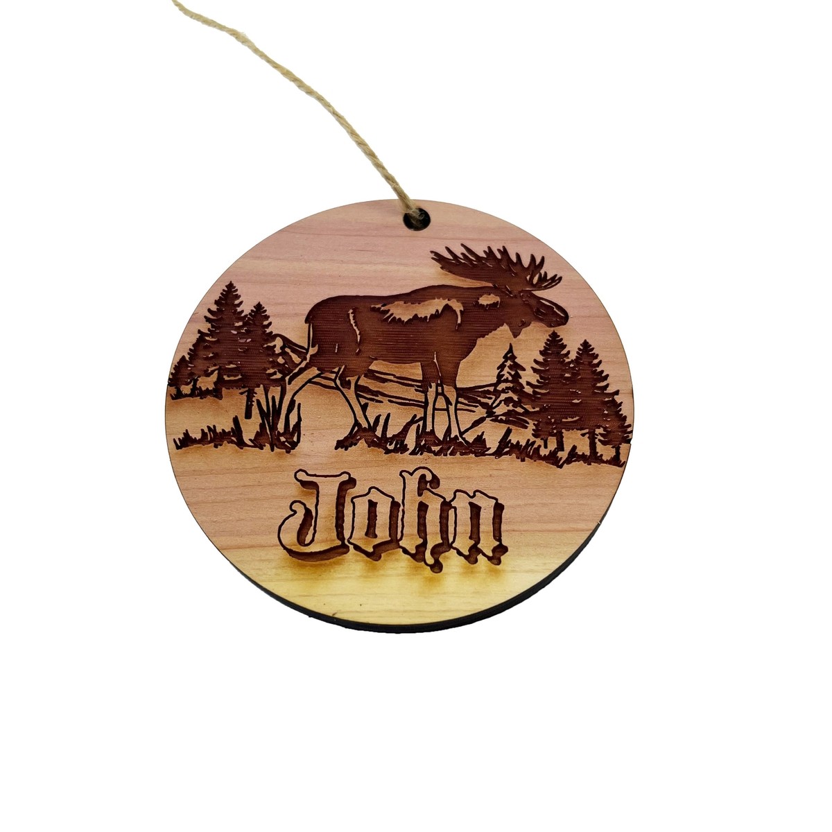 Moose - Cedar Ornament Moose - Cedar Ornament