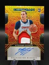 2024-25 Obsidian Kyshawn George Gold MOJO Rookie RPA /10 No. RJI-KYS