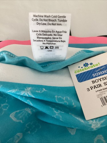 CELEBRATE! SUMMER 3-Pack SEAMLESS Boyshort Panties Sz. M* - Picture 7 of 7